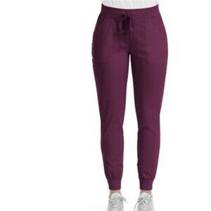 Maevn Burgundy Women's Full Elastic Waistband Jogger Pant Size Medium